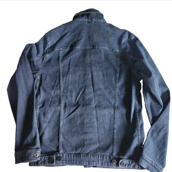 Jack and Jones Denim Jacket Men's Med. Trucker Jean Dark Blue Jeans Intelligence - Picture 10 of 10